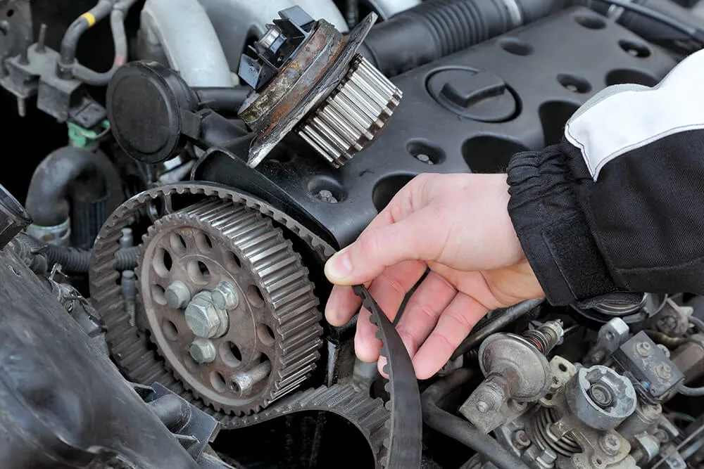 What does a timing belt do?